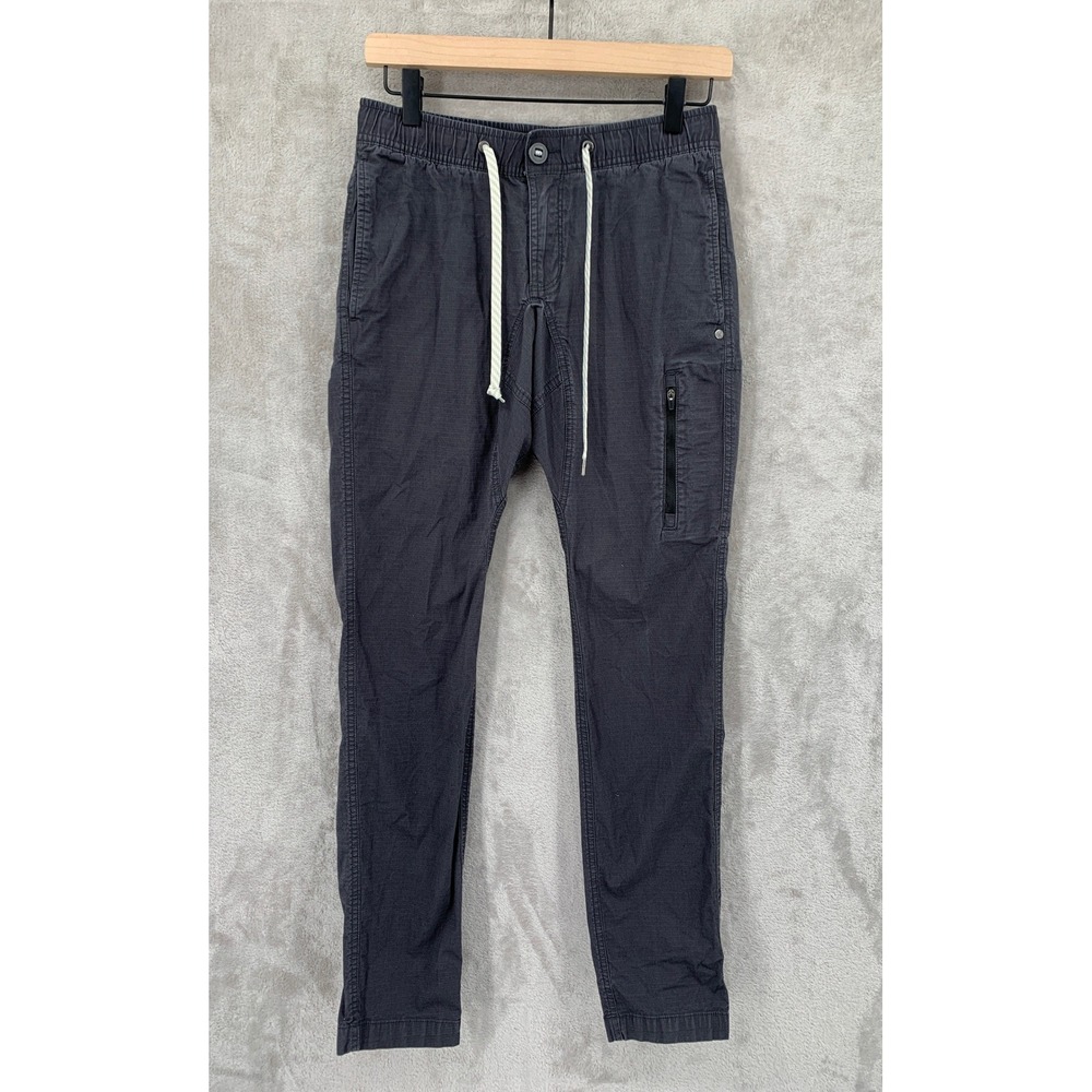 Vuori Pants Mens XS Gray Ripstop‎ Climber Charcoal Cotton Stretch V412